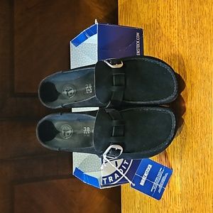 Birkenstock Black Brand New With Tags Buckle Mules